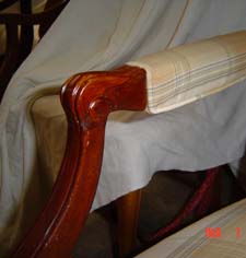 Chair arm chew repair